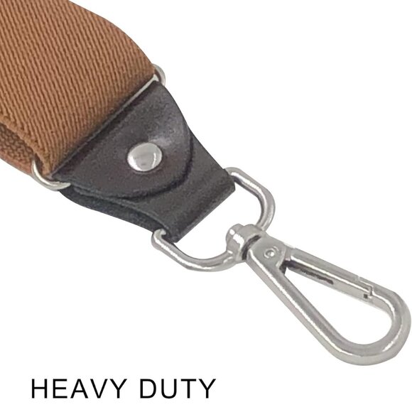 Men's Suspenders with Swivel Hooks and Elastic Straps Y-back, for Heavy Duty, Bi - Picture 2 of 5